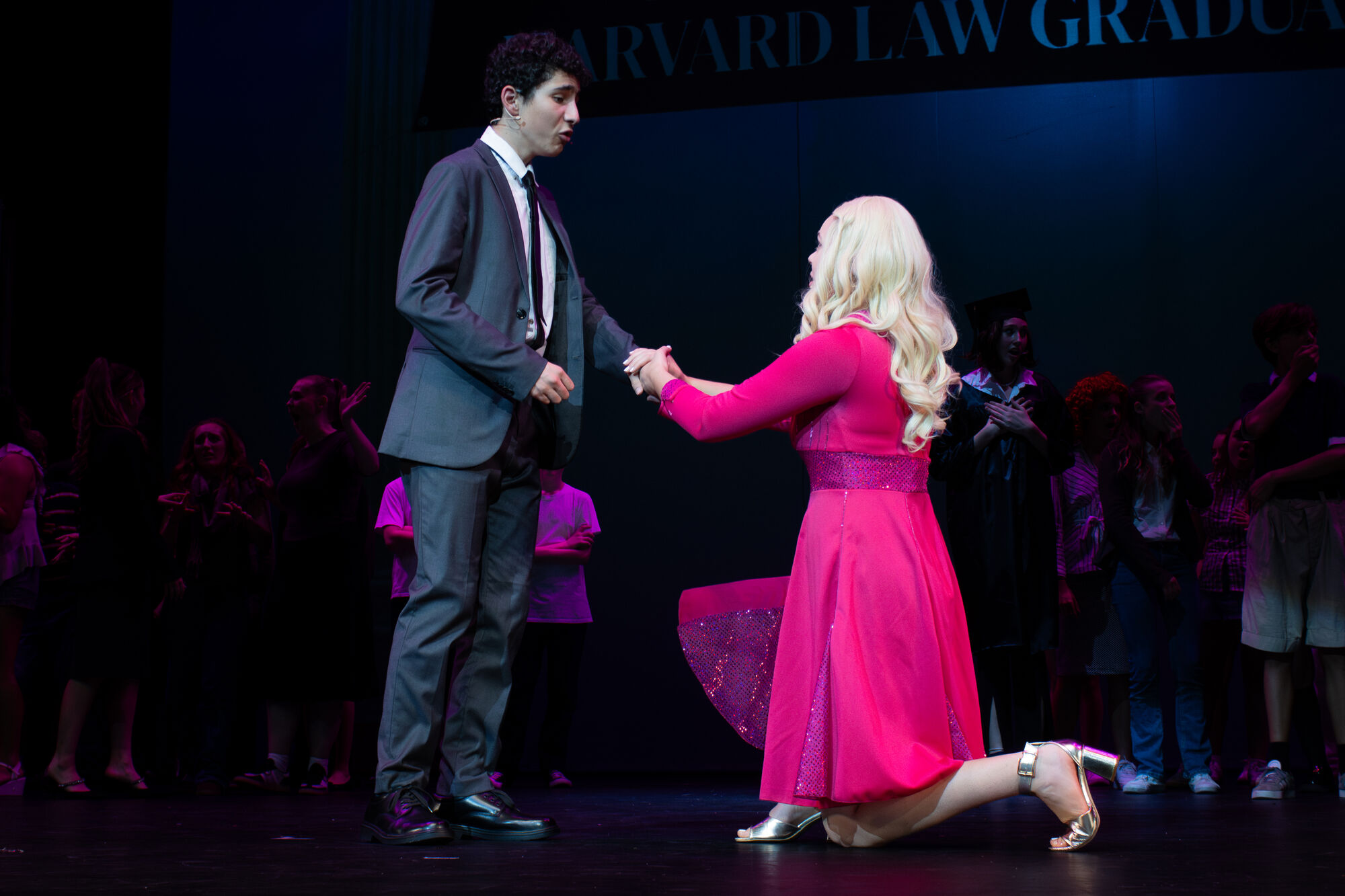 Legally Blonde, full stage lighting look, finale